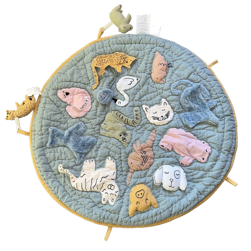 HTF Surprise Friends‎ Baby Activity Play Mat Crate & Barrel Kids